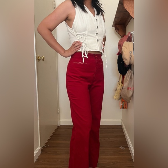 Vintage 70s Levi’s corduroy wide leg pants - Picture 10 of 16